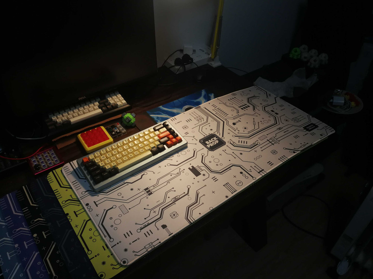 Keyboard and mouse pad