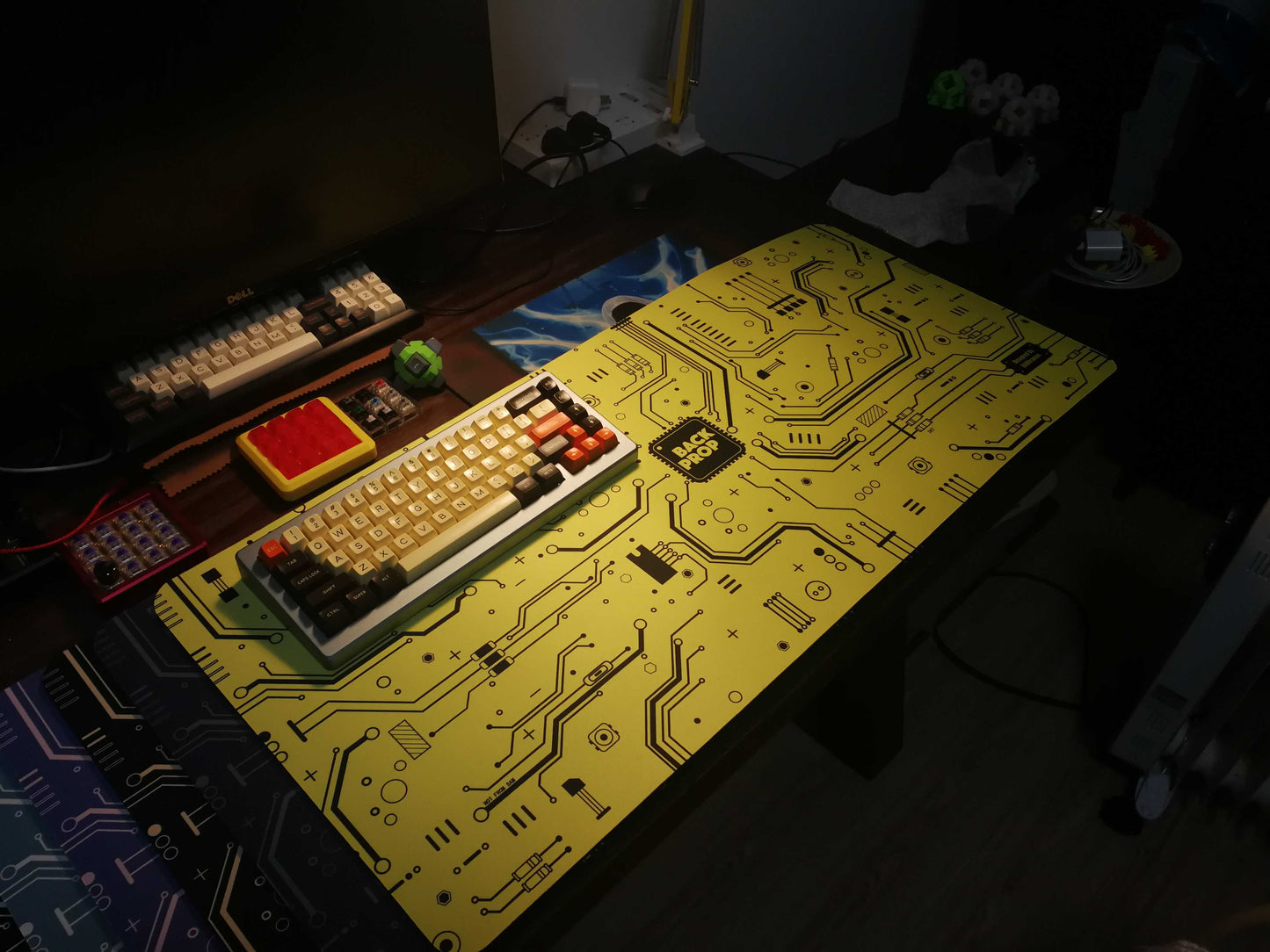 Keyboard and mouse pad