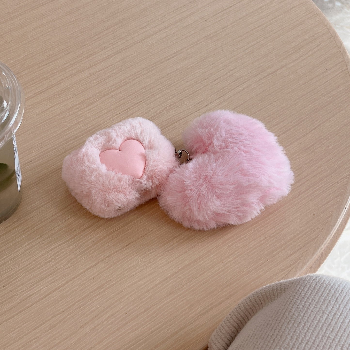 Plush Loving Heart Bluetooth Headphone Case