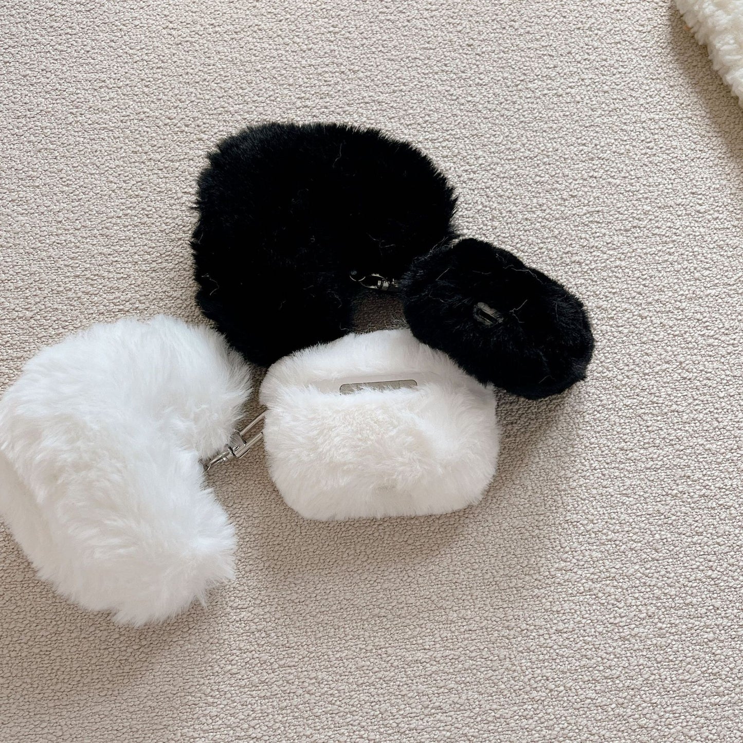 Plush Loving Heart Bluetooth Headphone Case