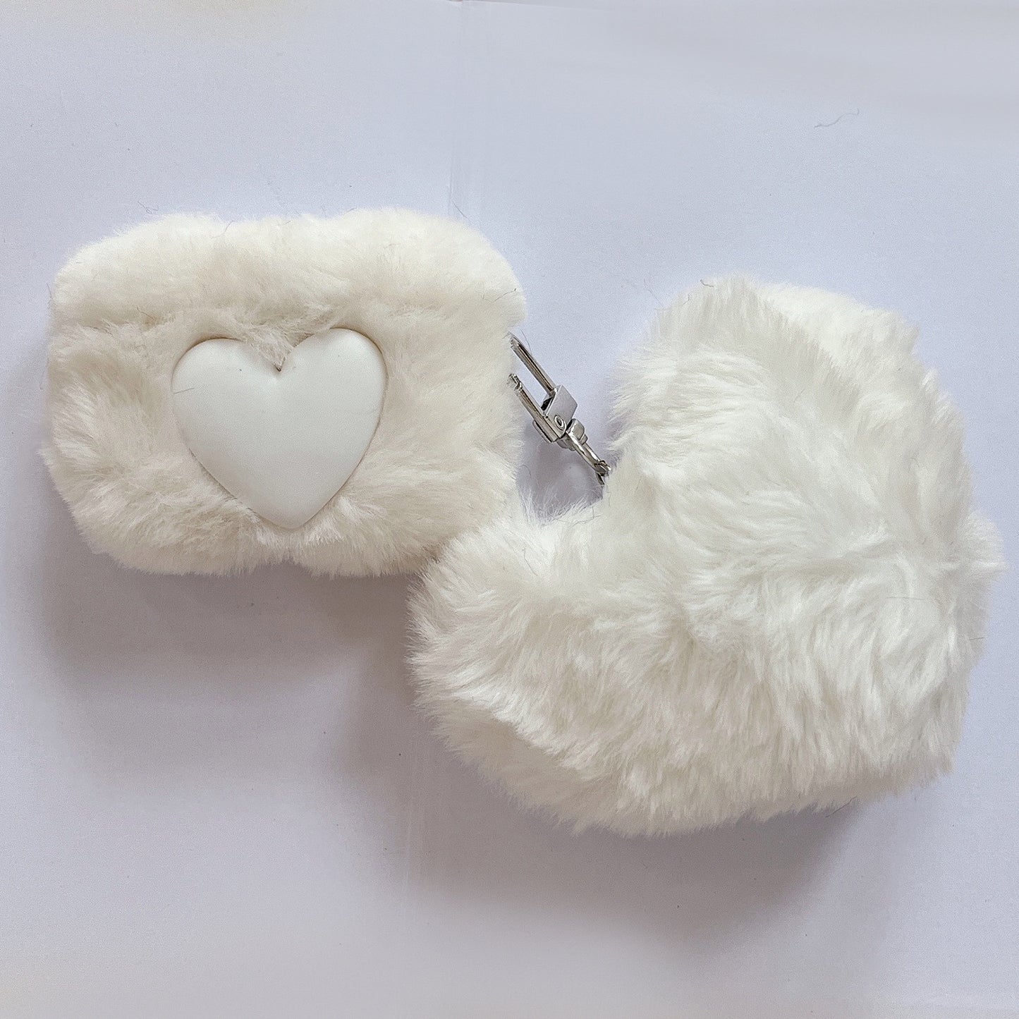 Plush Loving Heart Bluetooth Headphone Case